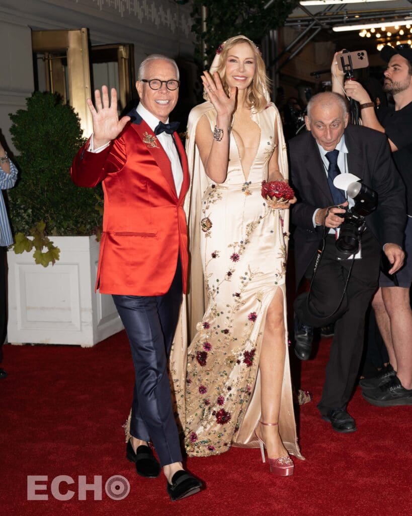 Tommy Hilfiger and his wife Dee depart The Pierre Hotel for The Met Gala