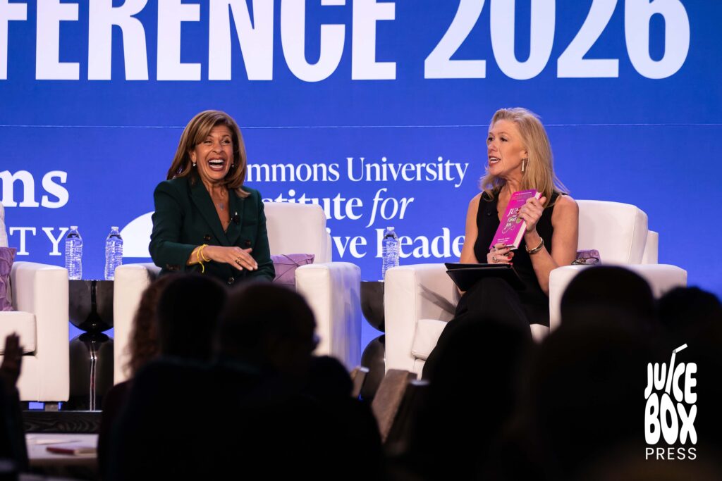 photo of Hoda Kotb during her conversation at Simmons Leadership Conference
