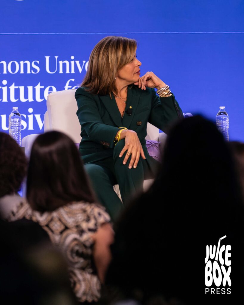 photo of Hoda Kotb during her conversation at Simmons Leadership Conference