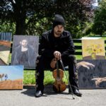 press image of violinist Rhett Price for his album 'Renaissance Man'